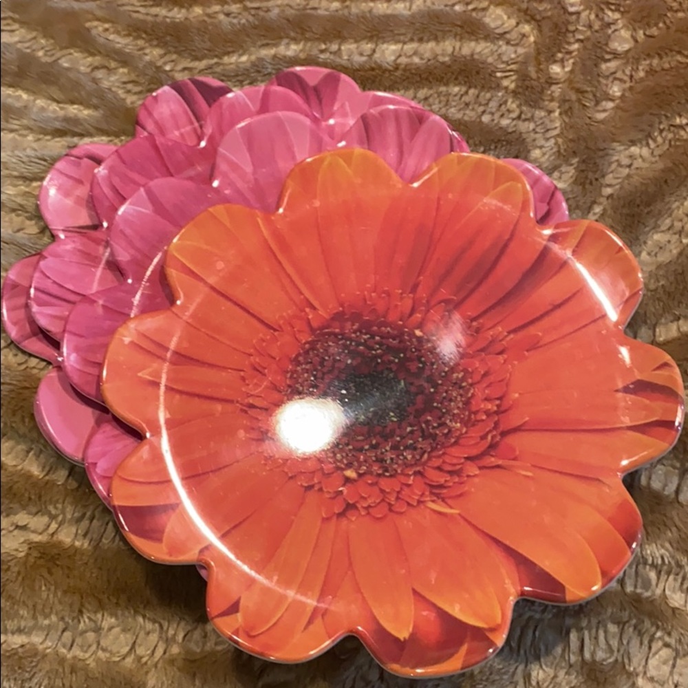 ~Precidio~ Floral Melamine Plates